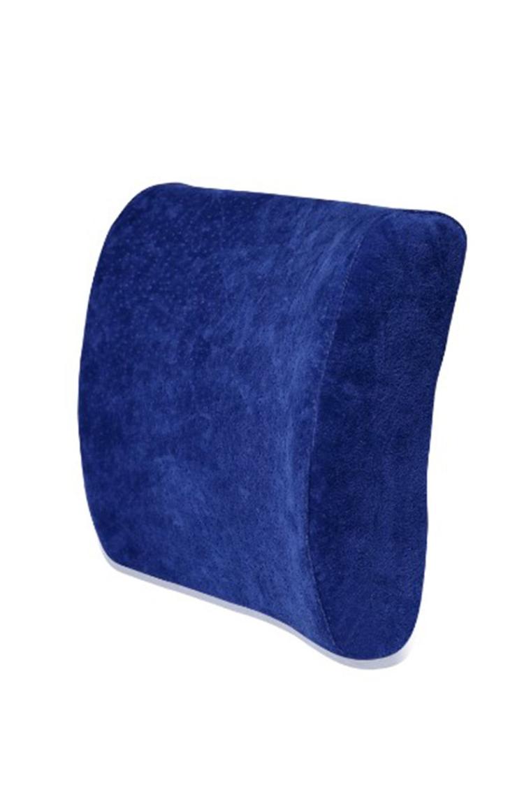 Visco Ortopedik Bel Dayama Minderi 38x33x12 Cm, Lacivert