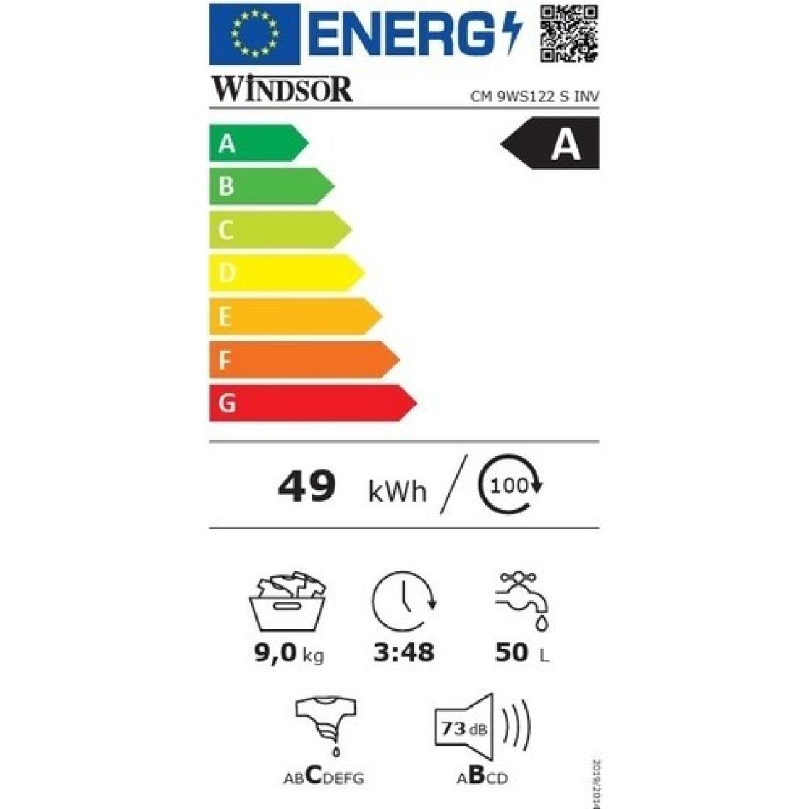 Windsor CM 9WS122 S INV A Enerji Sınıfı 9 kg 1000 Devir Gri Inverter Çamaşır Makinesi