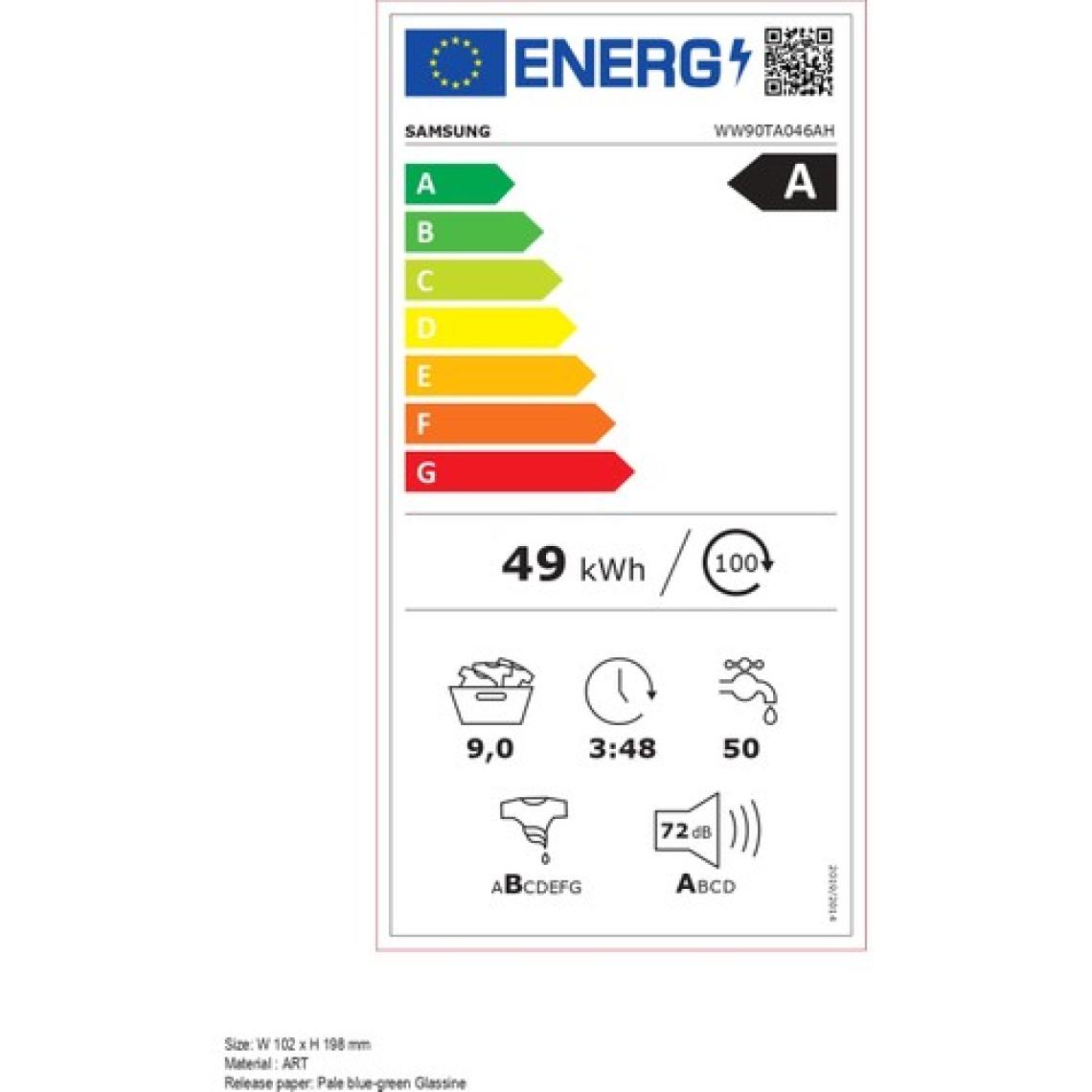 Samsung WW90TA046AH/AH 1400 Devir 9 kg Çamaşır Makinesi