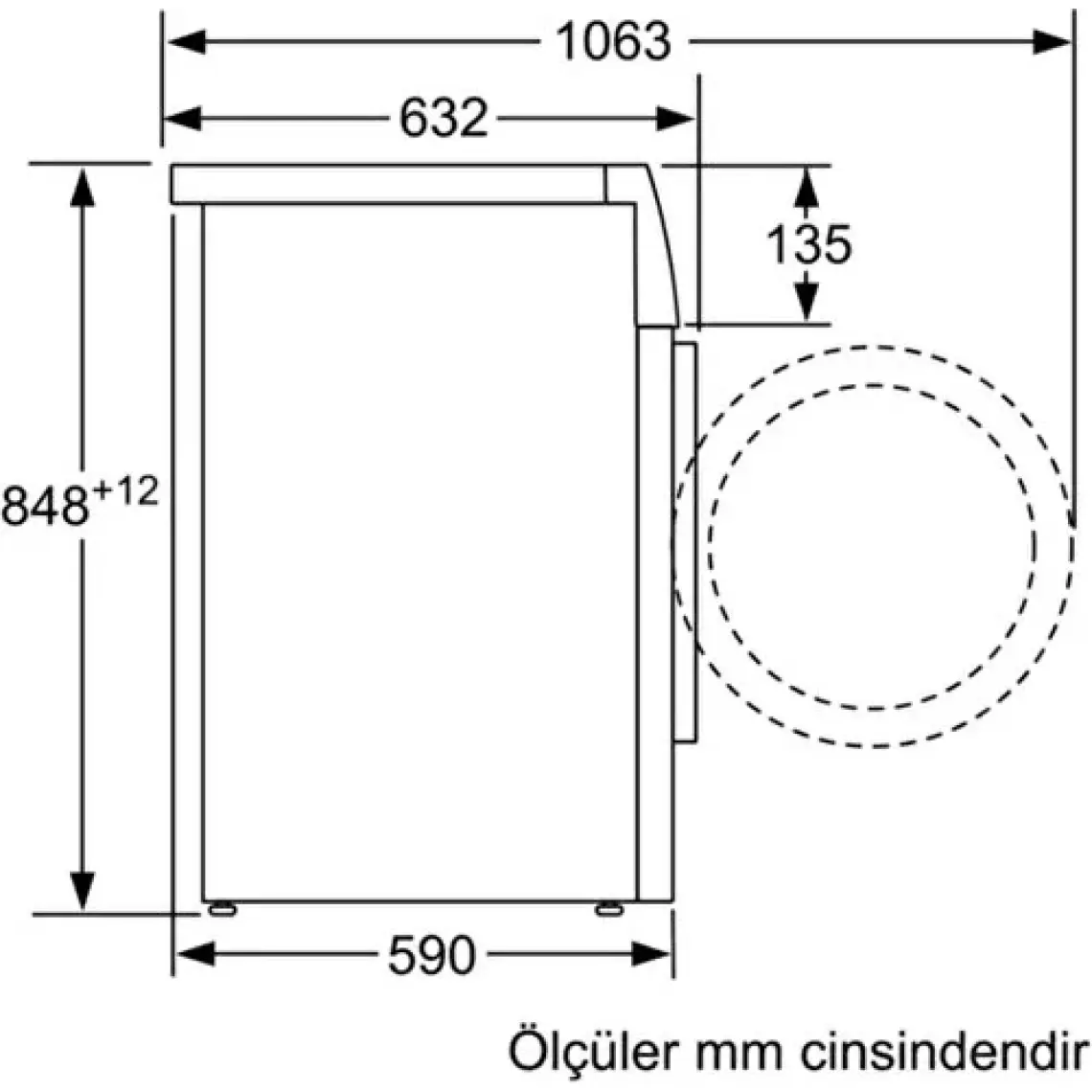 Bosch WAU24T91TR 9 kg 1200 Devir Çamaşır Makinesi