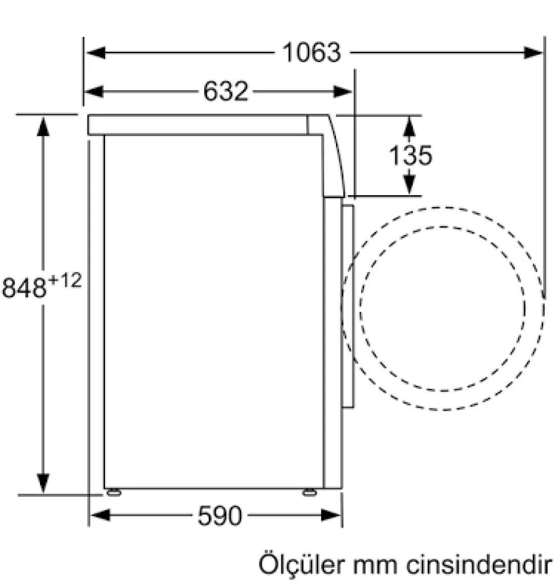 Bosch WAU24T91TR 9 kg 1200 Devir Çamaşır Makinesi