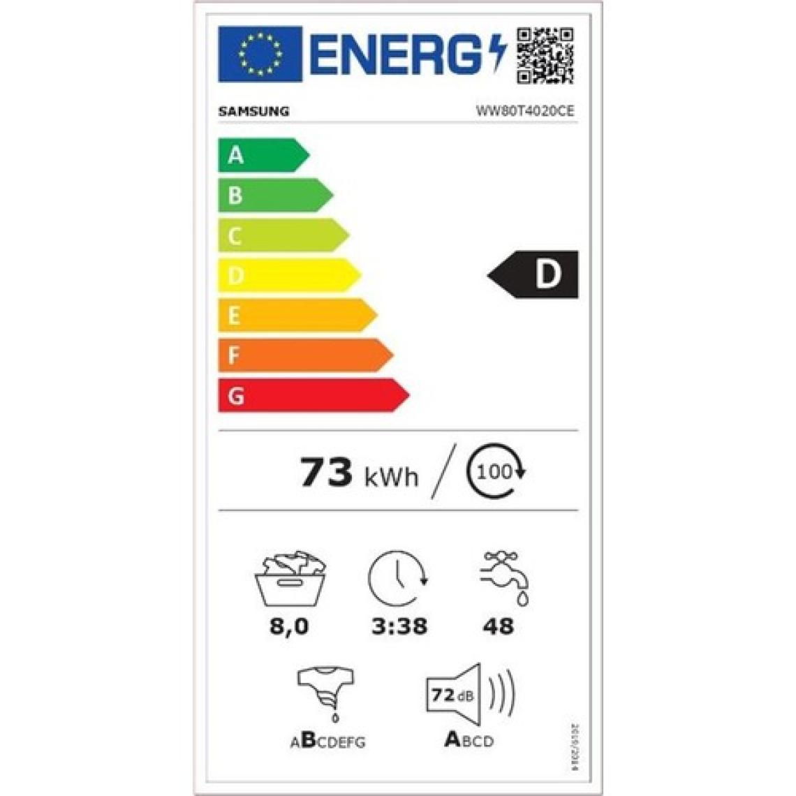 Samsung WW80T4020CE/AH 1200 Devir 8 kg Çamaşır Makinesi