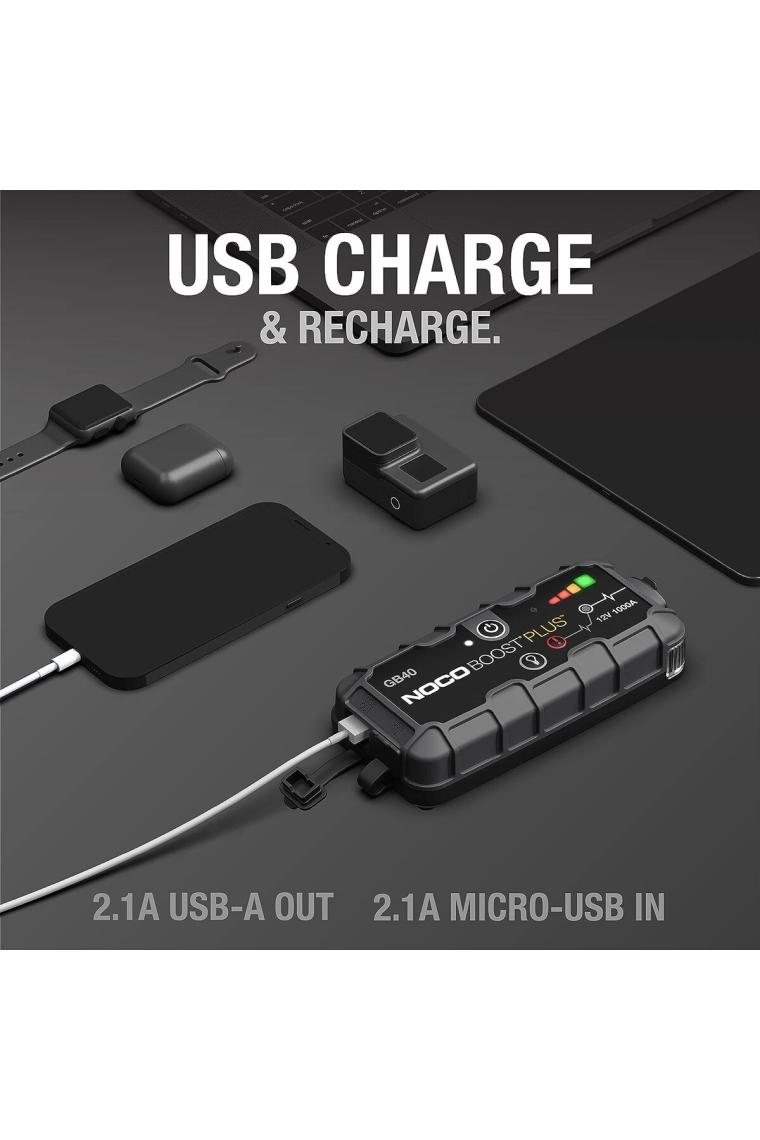 Genius Gb40 12v 1000amp Ultrasafe Lityum Akü Takviye Powerbank Led Lamba - Değişenua