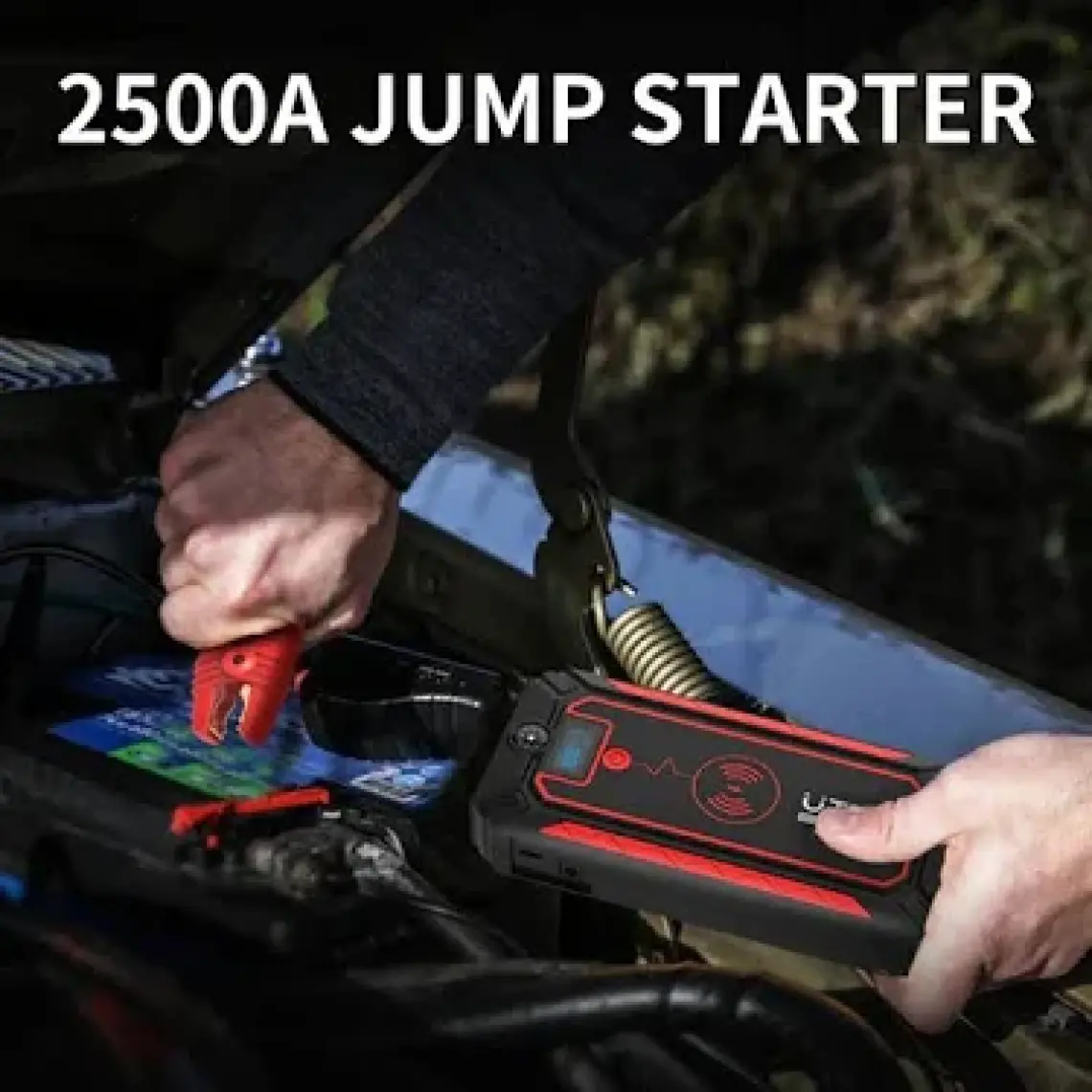 Ütraı Jstar 4 24000 Mah 2500A Jump Starter Taşınabilir Akü Takviye Cihazı ( Kablosuz Şarj + Pusula + Çanta + LED Lamba + Powerbank )