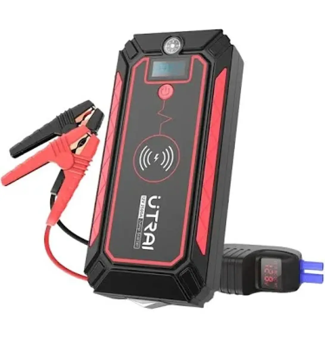 Ütraı Jstar 4 24000 Mah 2500A Jump Starter Taşınabilir Akü Takviye Cihazı ( Kablosuz Şarj + Pusula + Çanta + LED Lamba + Powerbank )