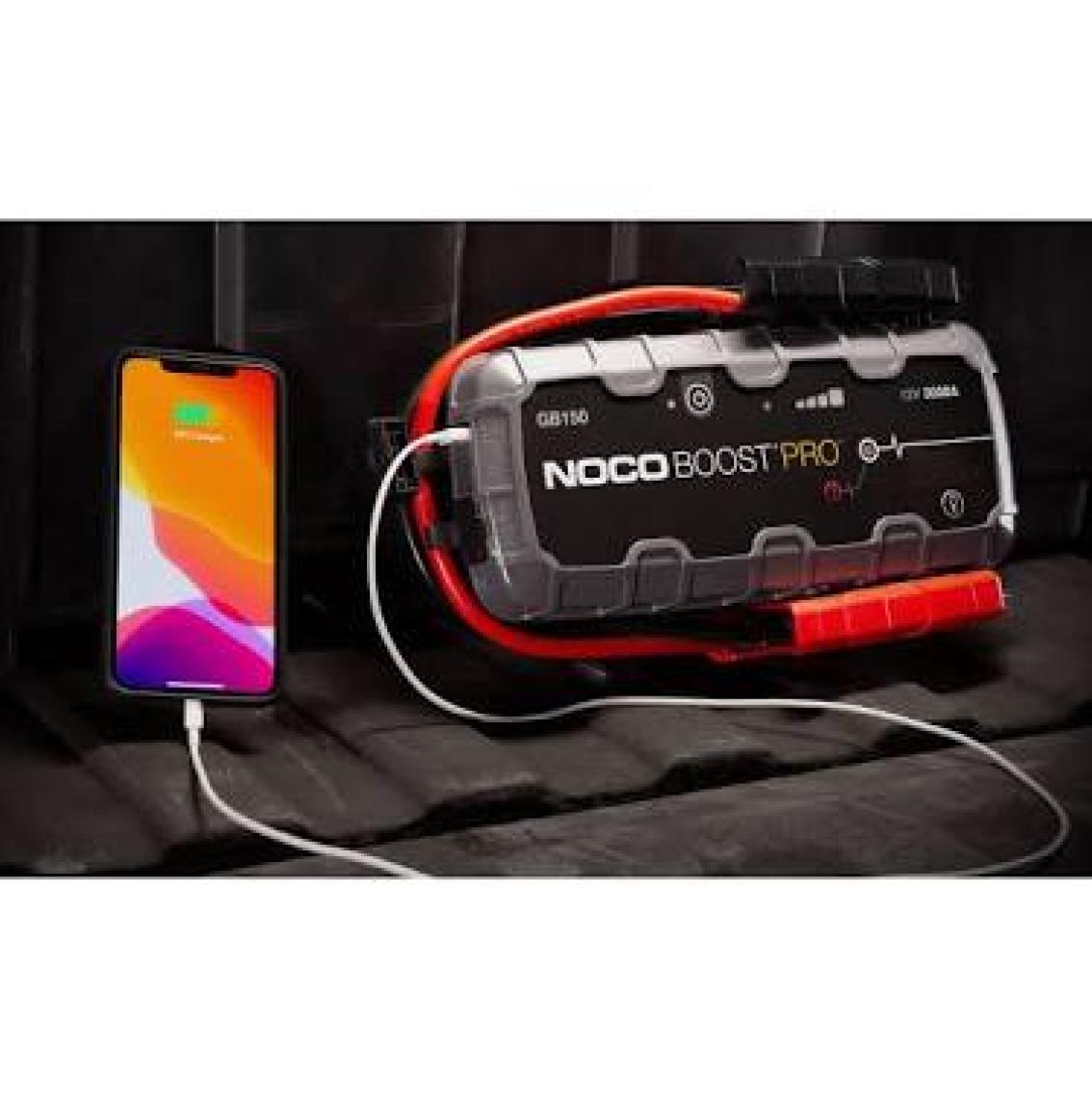 NOCO Genius GB150 12V 3000Amp Ultrasafe Lityum Akü Takviye + Powerbank + Led Lamba