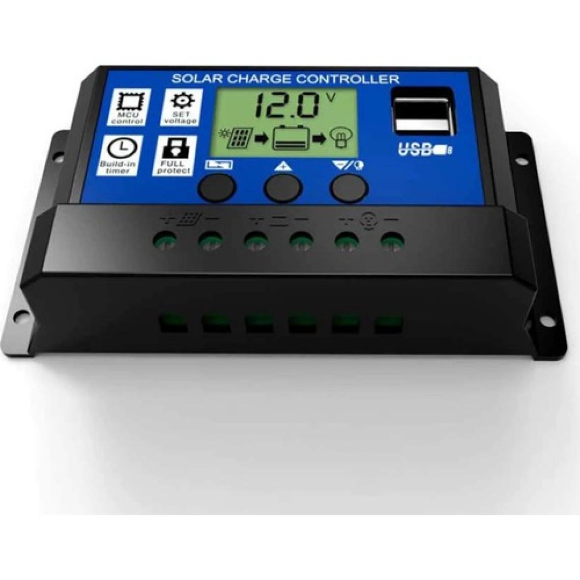 Schulzz Solar Güneş Paneli Akü Şarj Kontrol Regülatörü 30A-12V/24V