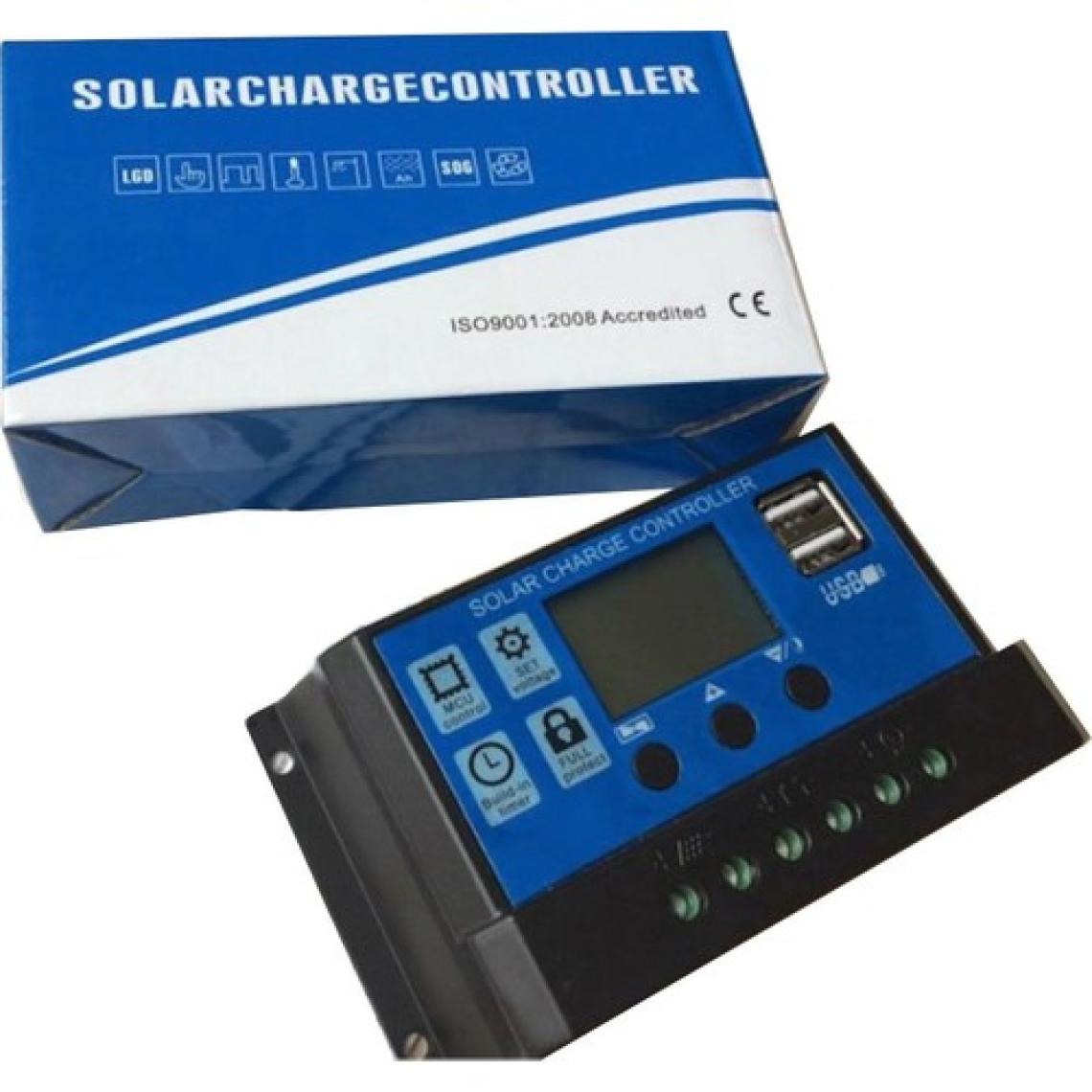 Schulzz Solar Güneş Paneli Akü Şarj Kontrol Regülatörü 30A-12V/24V