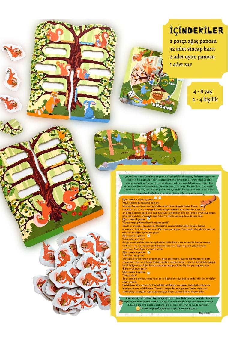 Sinsi Sincaplar 3d Eğitici Strateji Kutu Oyunu | Sneaky Squirrel 4 Yaş