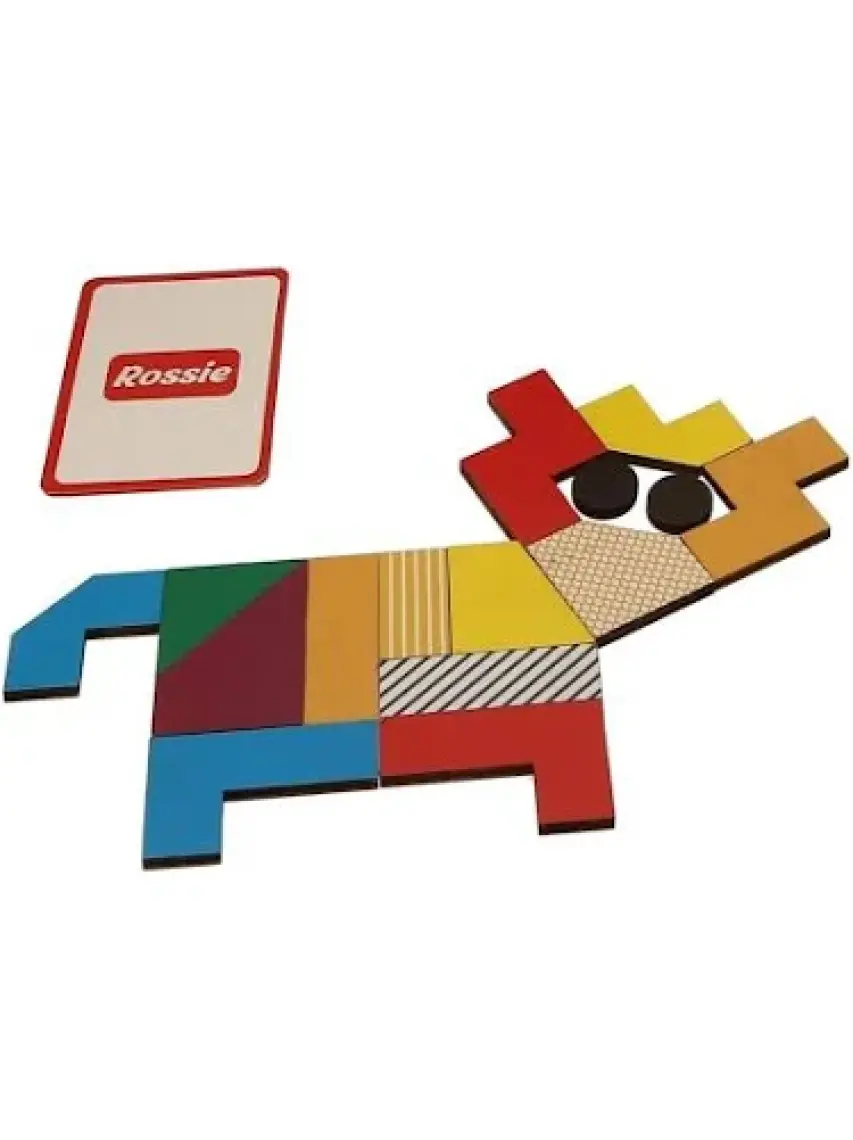 Rossie Renkli Ahşap Bloklar Zeka Oyunu