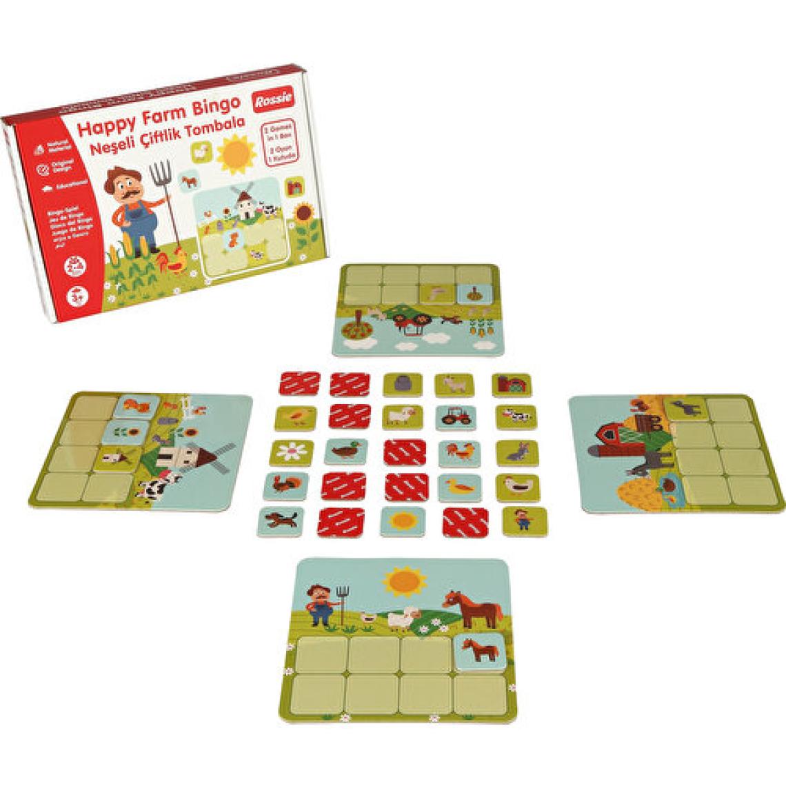 Rossie Neşeli Çiftlik Tombala (2 Oyun 1 Arada)