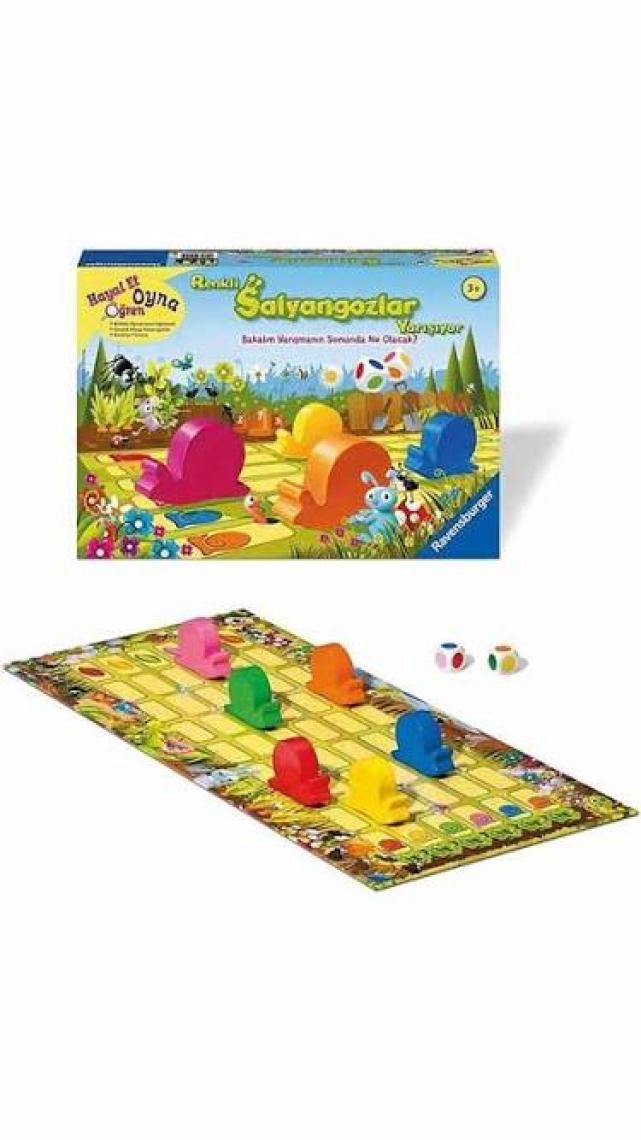 Ravensburger Renkli Salyangozlar Yarışıyor