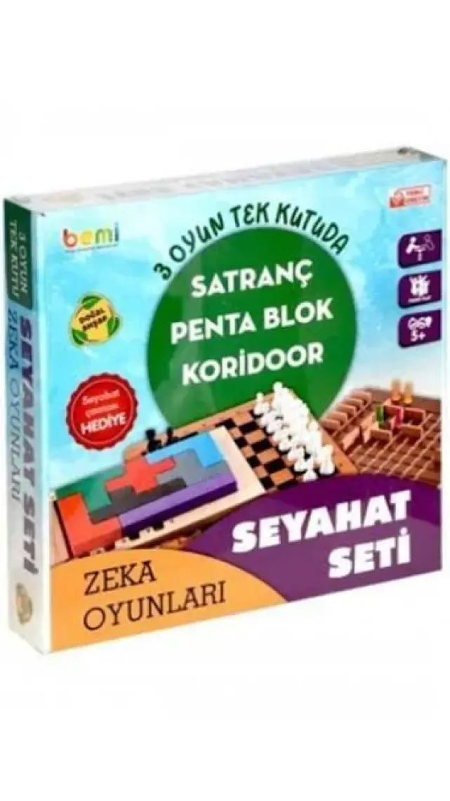 Bemi Travel Set 4 Oyun Tek Kutuda