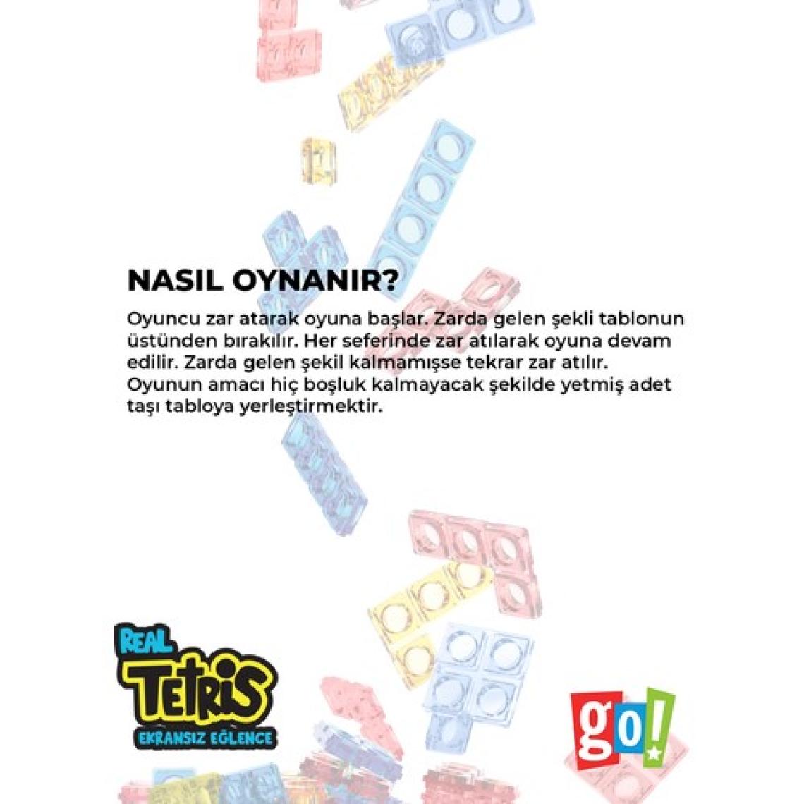 Go Toys Real Tetris Ekransız Aktivite Oyuncağı Eğitici Oyuncak Kutu Oyunu