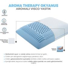 Visco Foam AROMA TERAPİ Hava Kanallı  Visco Yastık
