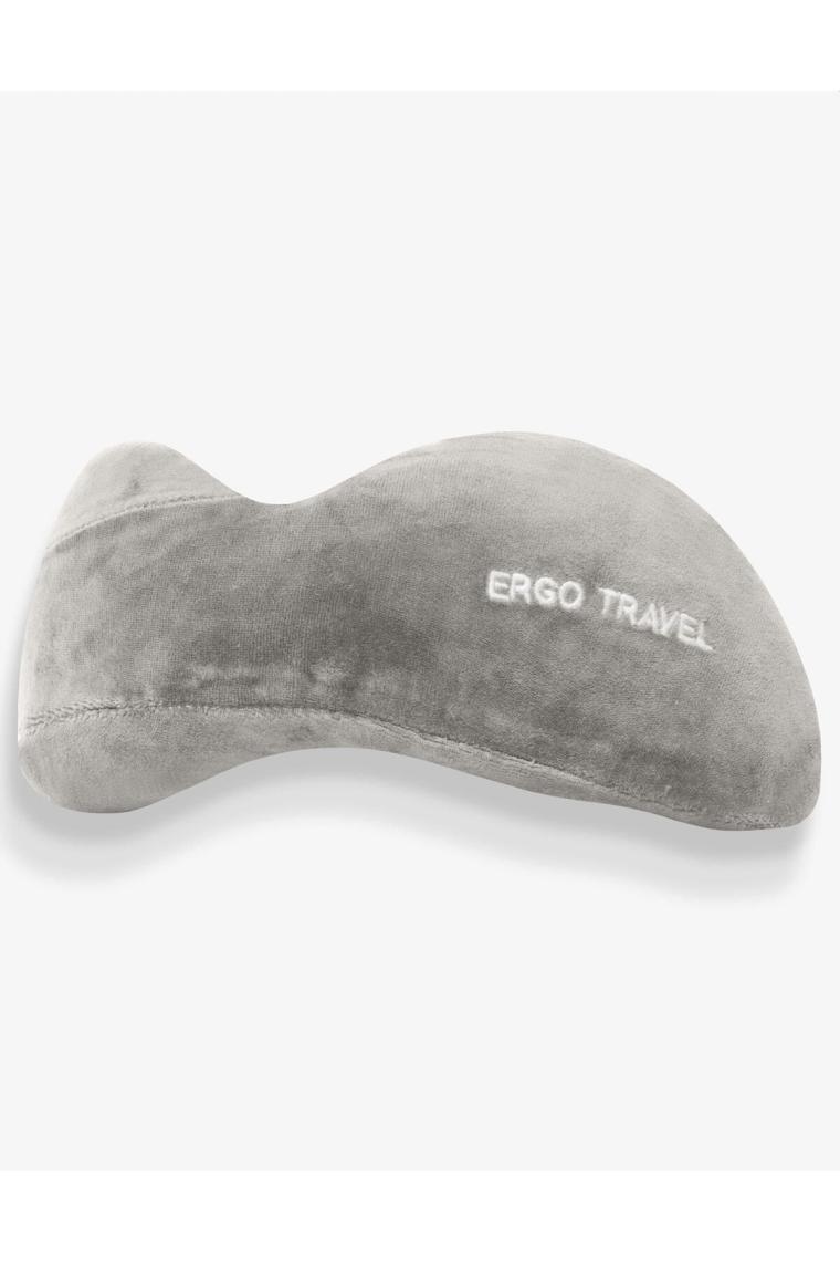 Comfort Ortopedik Seyahat Yastığı Visco Boyun Destekli Seyahat Yastığı Gri | L Beden - Ergo Travel