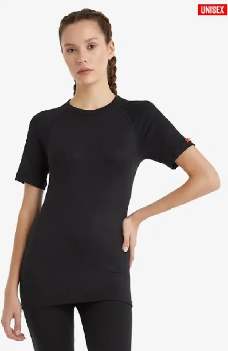 Blackspade Kısa Kol Unisex Termal Içlik  2. Seviye T-Shirt Fanila Siyah  9258