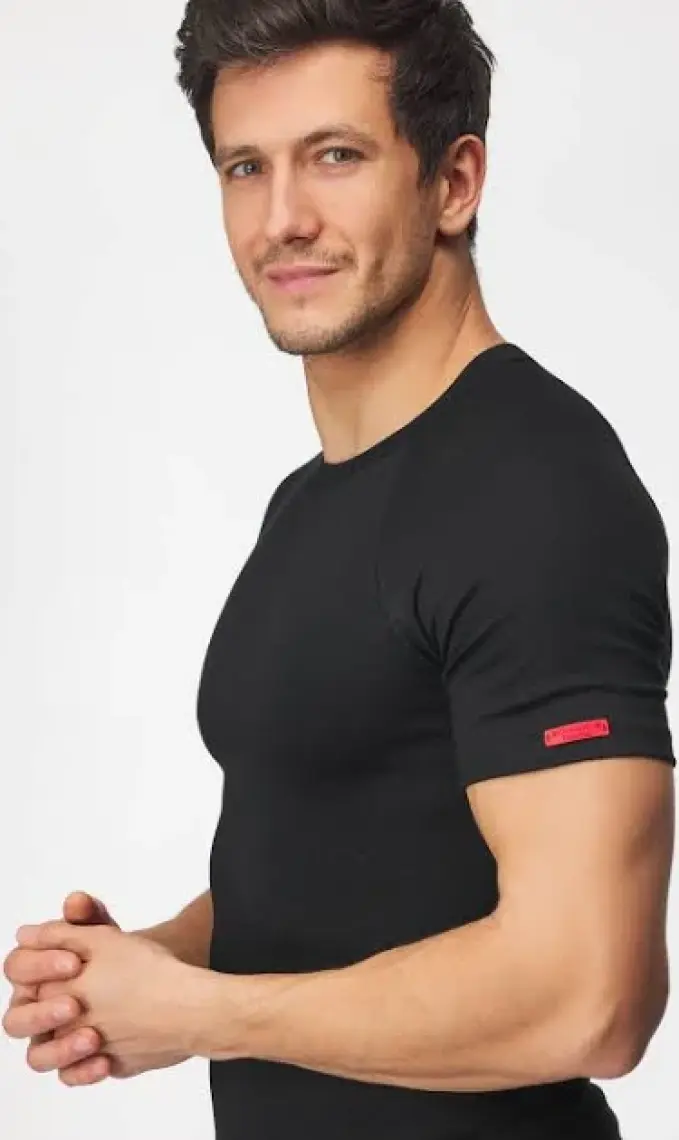 Blackspade Kısa Kol Unisex Termal Içlik  2. Seviye T-Shirt Fanila Siyah  9258