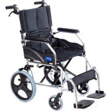 Comfort Plus KY863LAJ-A12 Alüminyum Transfer Özellikli Refakatçı Frenli Hafif Tekerlekli Sandalye Füme