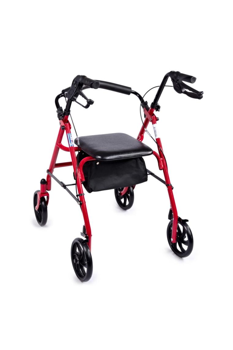 Comfort Plus Rolatör 4 Tekerlekli Yürüteç 130 kg Taşıma Kapasiteli