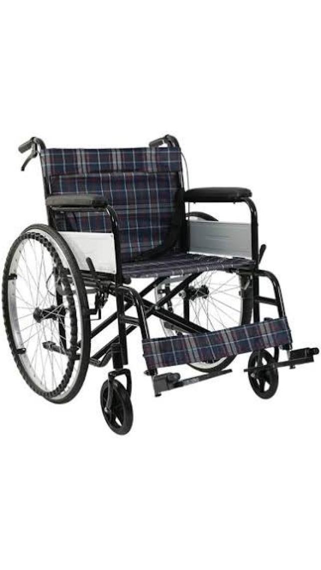 Comfort Plus KY809 Bordo Kumaş Standart Tekerlekli Sandalye