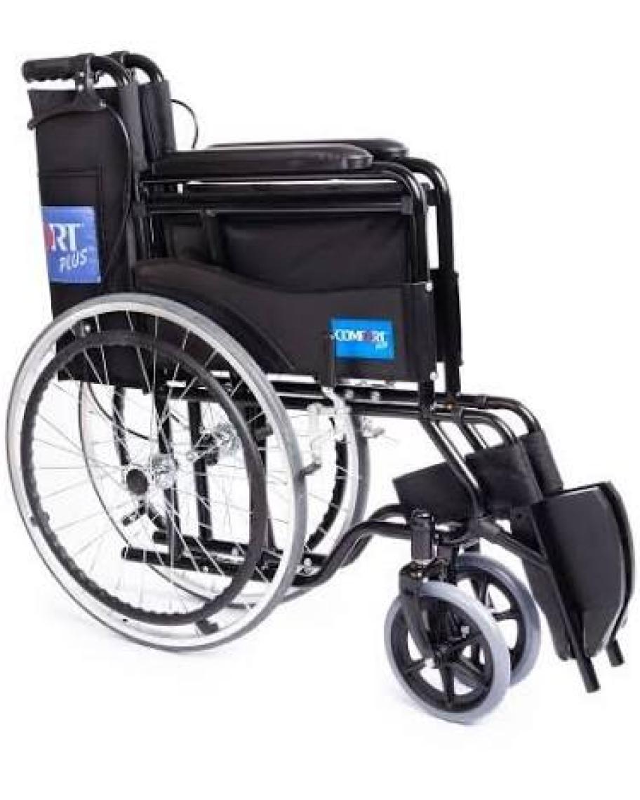 Comfort Plus KY809 Bordo Kumaş Standart Tekerlekli Sandalye
