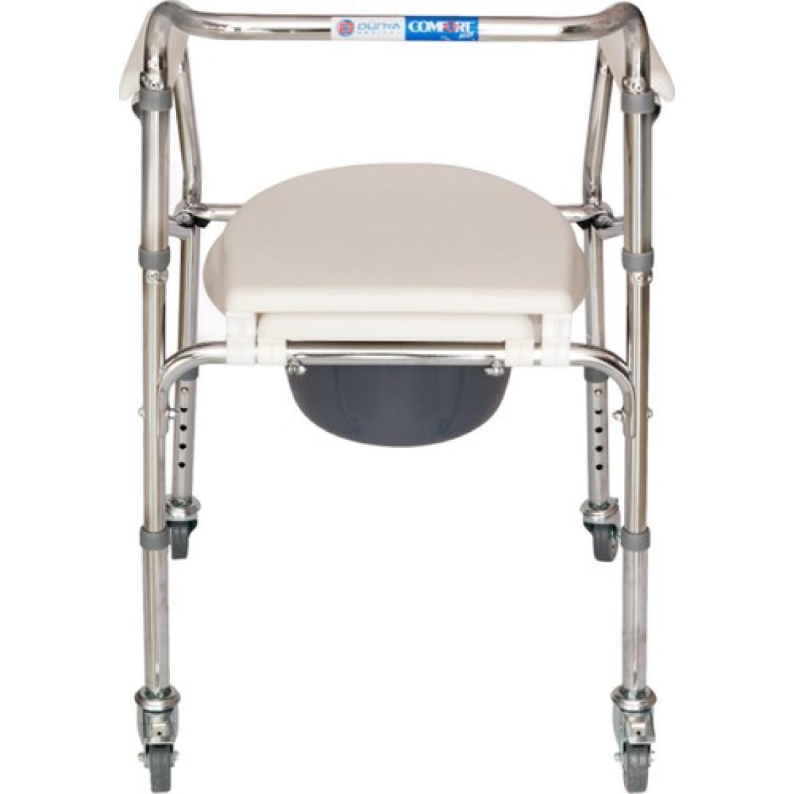 Comfort Plus DM696 Tekerlekli Kovalı Komot - Tuvalet Sandalyesi