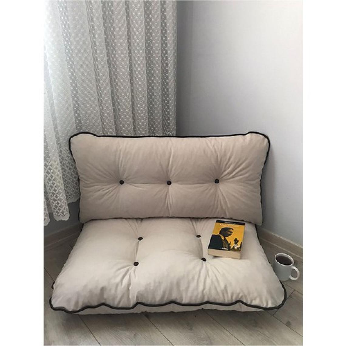 Lavinia Puf Petek Önü Palet Yer Minderi Ikili Takım Krem