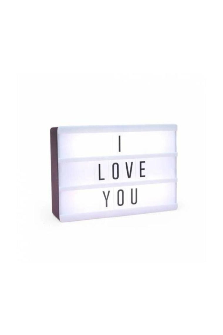 A6 Işıklı Harfli Dekoratif Led Pano Lightbox 15x10.5x4 Cm