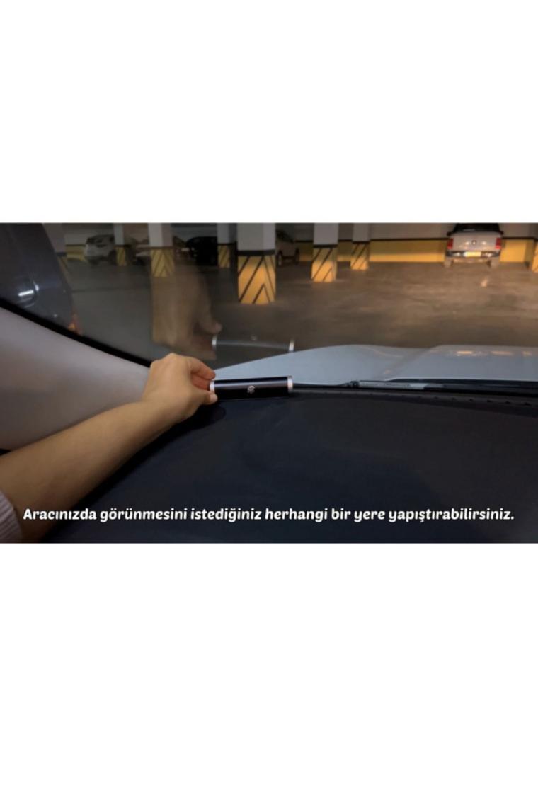 Alüminyum Kasa Çevirmeli Araç Içi Park Telefon Numaratörü Park Numarası Parkmatik Gümüş Onbnl