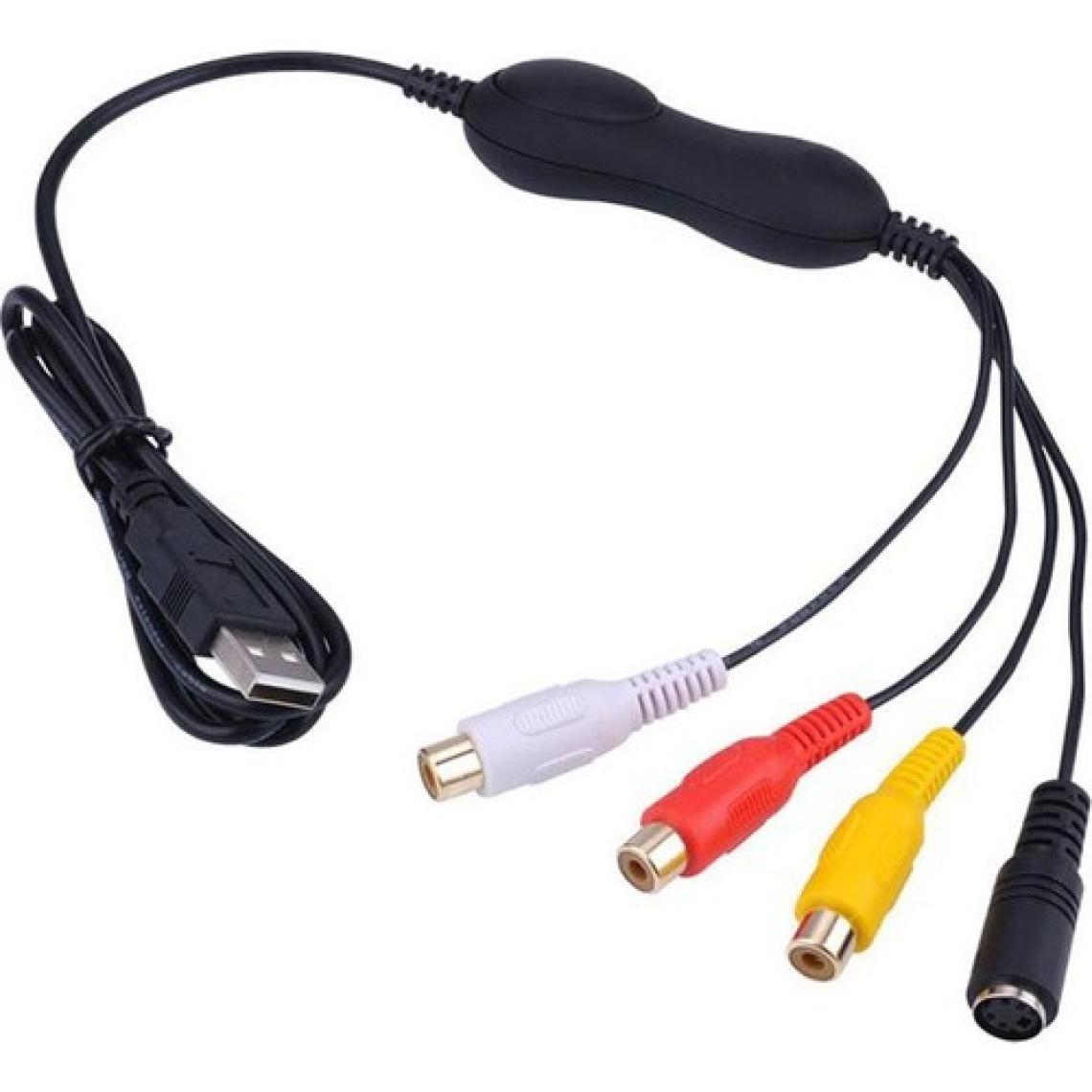 Ezcap 158 Universal USB 2.0 Rca Hi8 Cvbs Composit S-Video Görüntü Ses Yakalama Capture Kartı Canlı Video Paylaşım Cihazı