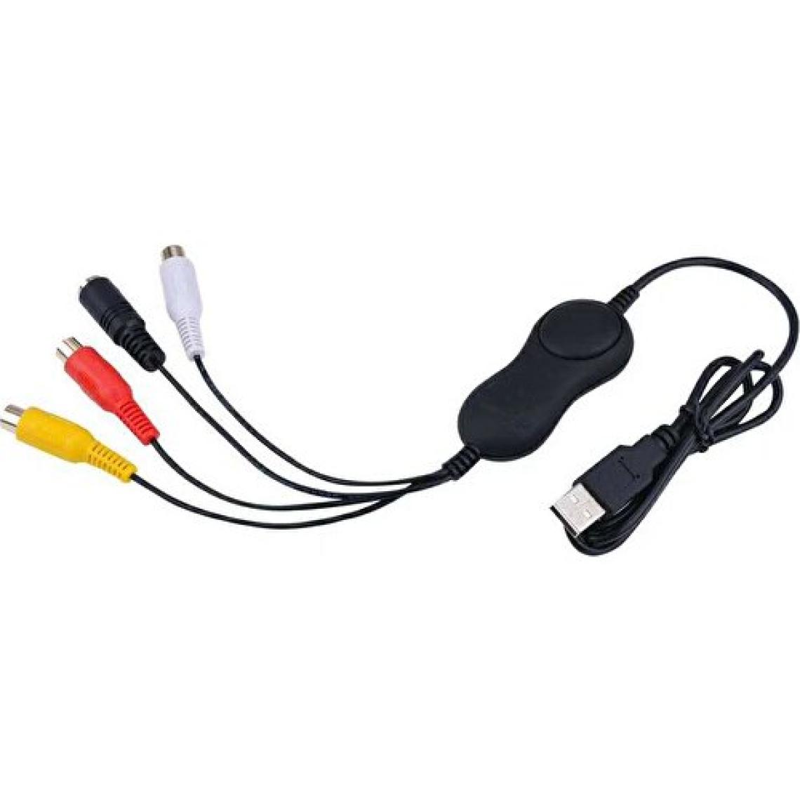 Ezcap 158 Universal USB 2.0 Rca Hi8 Cvbs Composit S-Video Görüntü Ses Yakalama Capture Kartı Canlı Video Paylaşım Cihazı