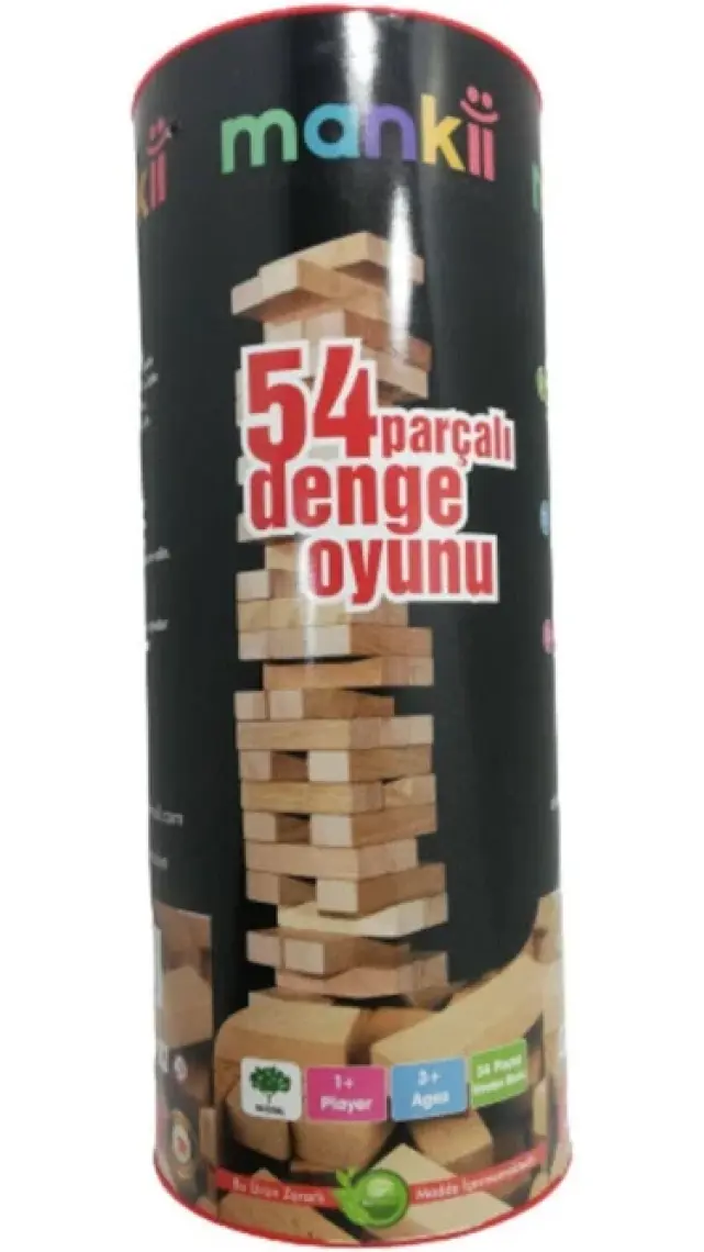 Limmy 54 Parça Denge Oyunu Ahşap Jenga