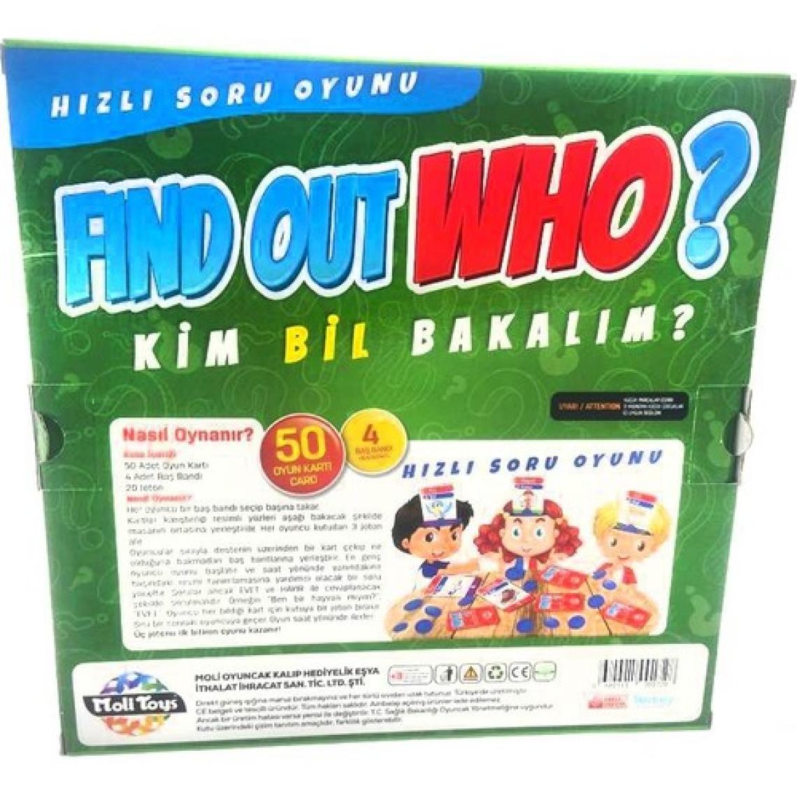 Molitoys Kim Bil Bakalım Bilgi ve Zeka Oyunu(Find Out Who)