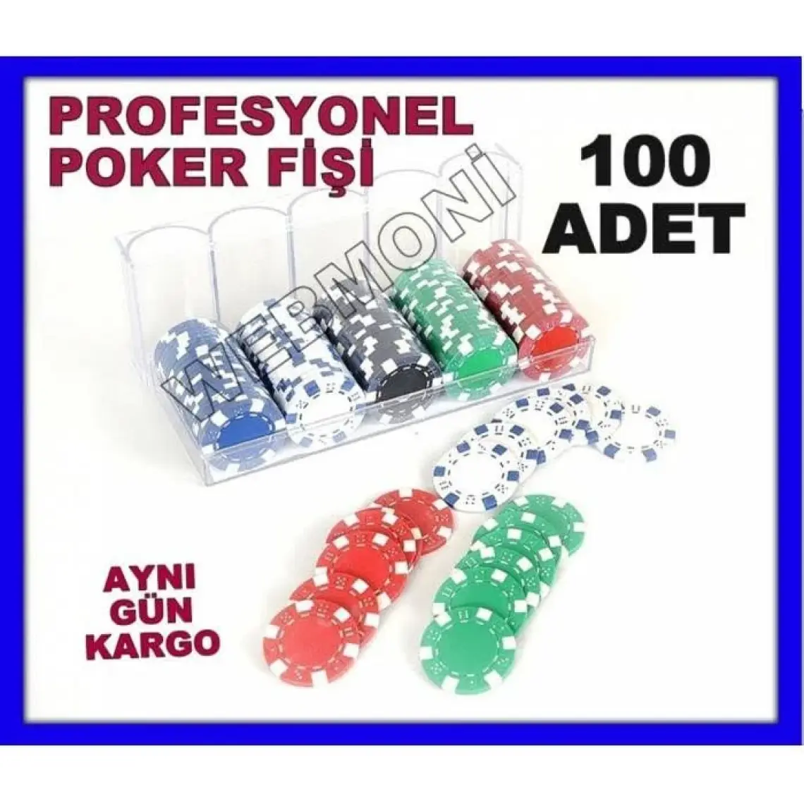 Eser 100'lü Poker Fişi