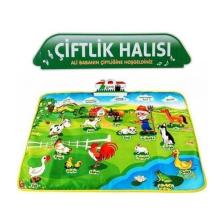 Türkçe Konuşan Eğitici Çiftlik Oyun Halısı 60 Cm D:2 Yy-571