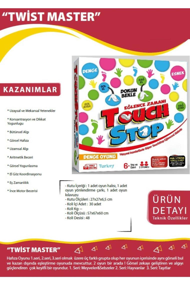 Teknotok Twist Master Denge Oyunu Touch Stop V2 Eğlenceli Dikkat Algı Hareket Aile Oyunu