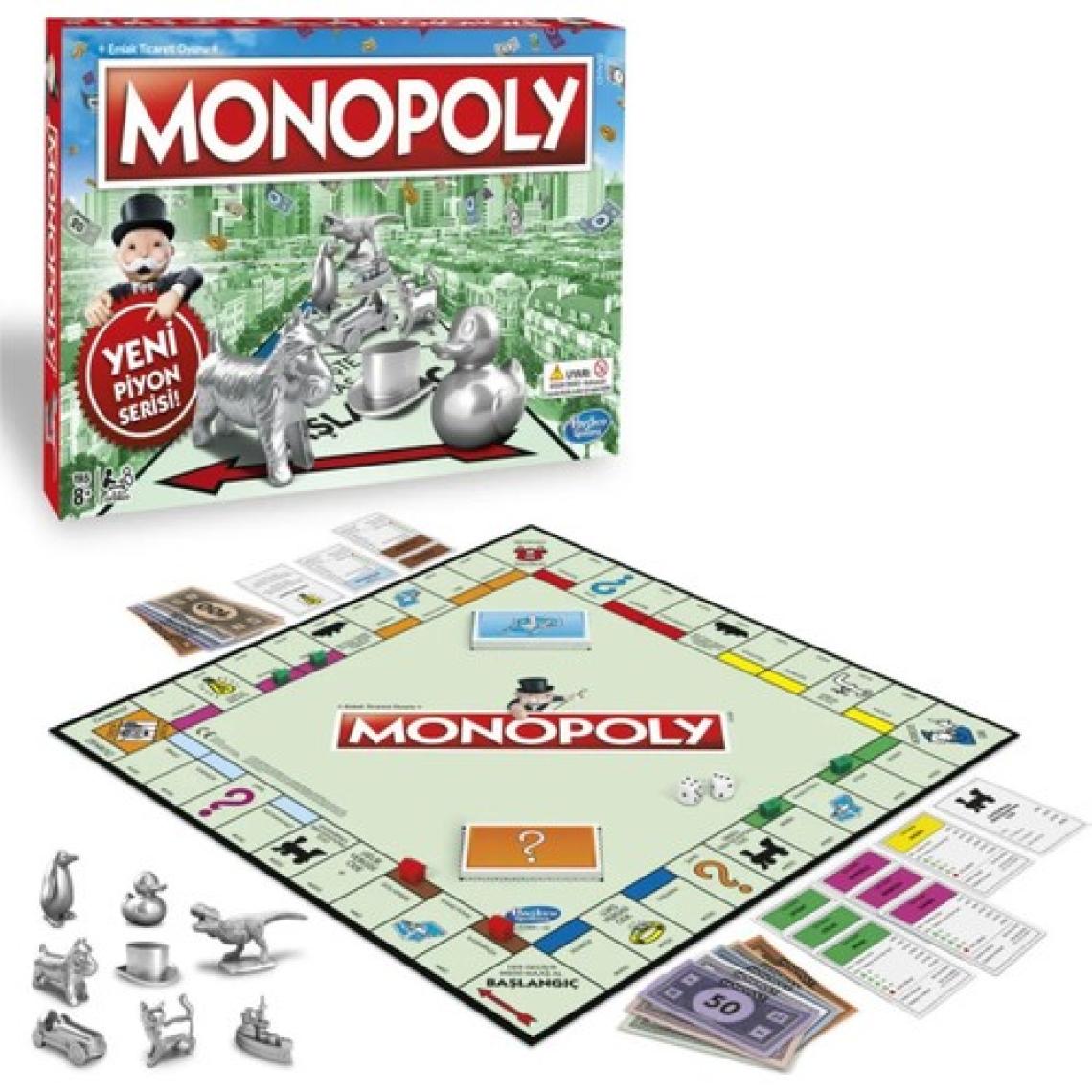 Monopoly Klasik Yeni Piyon Serisi Kutu Oyunu