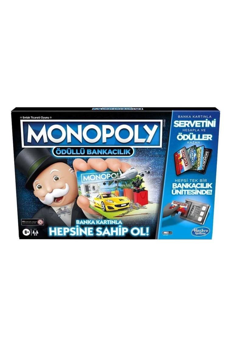 E8978 Monopoly Ödüllü Bankacılık/ Hasbro Gaming +8 Yaş