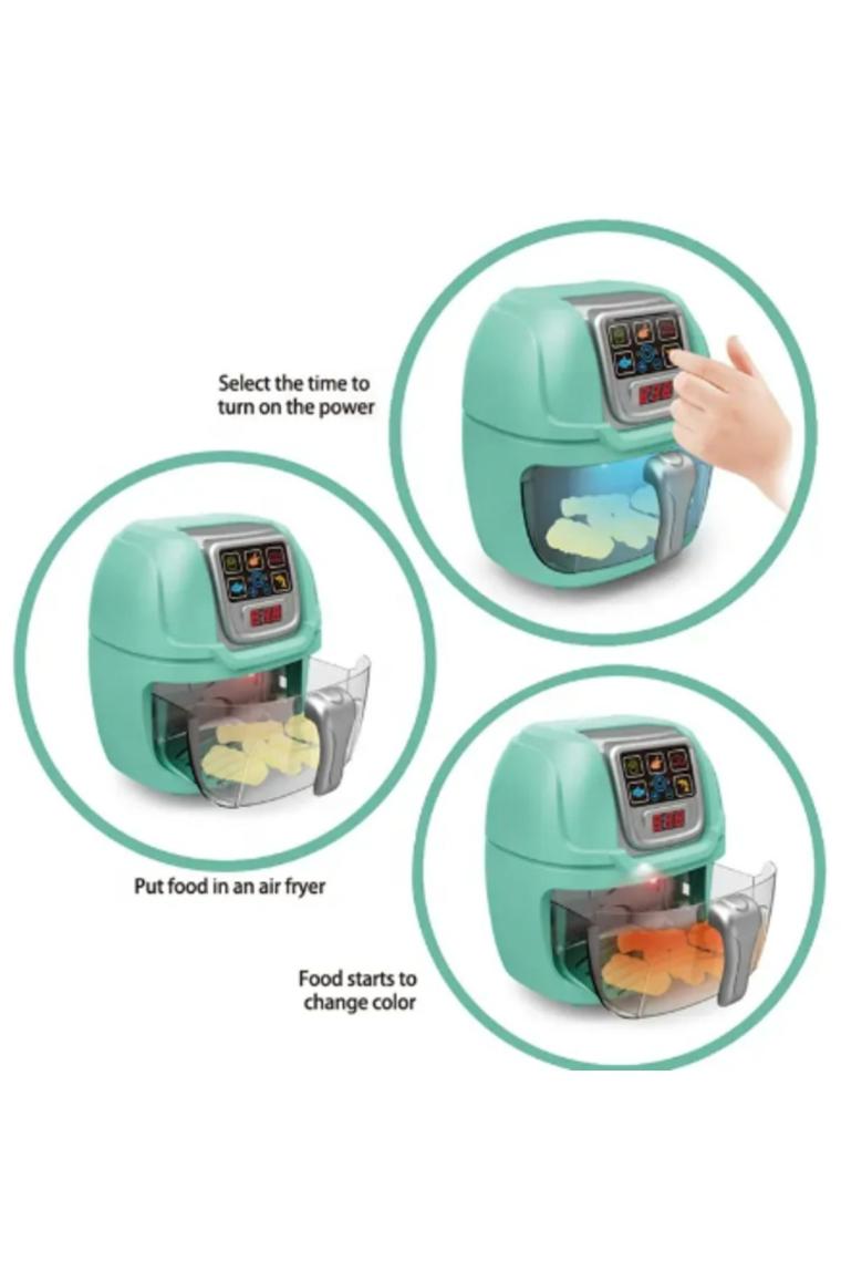 1017 Pilli Airfryer Oyuncak 9 Parça