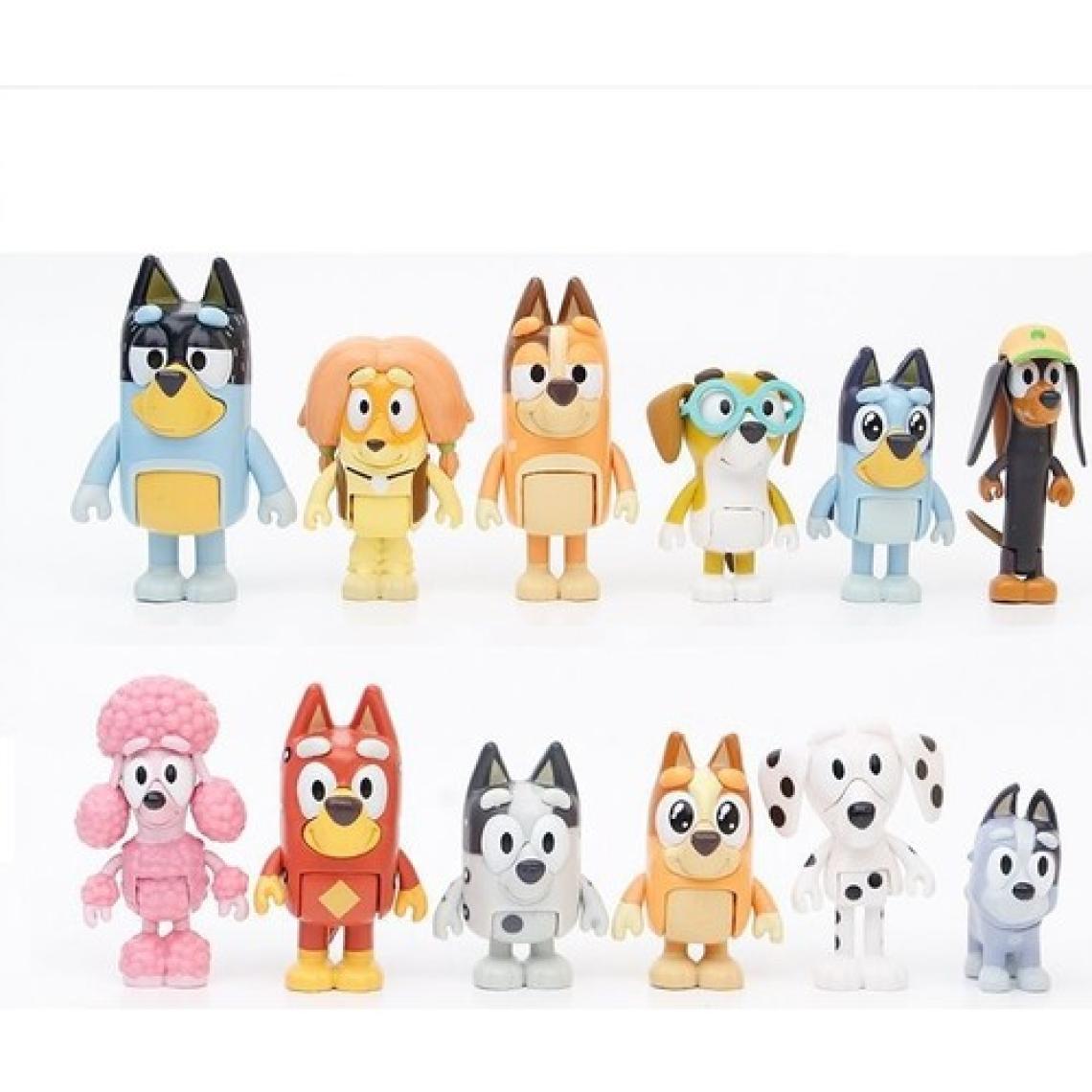 Kumik Bluey Karakterleri 12 Li Mini Figür Seti No Box