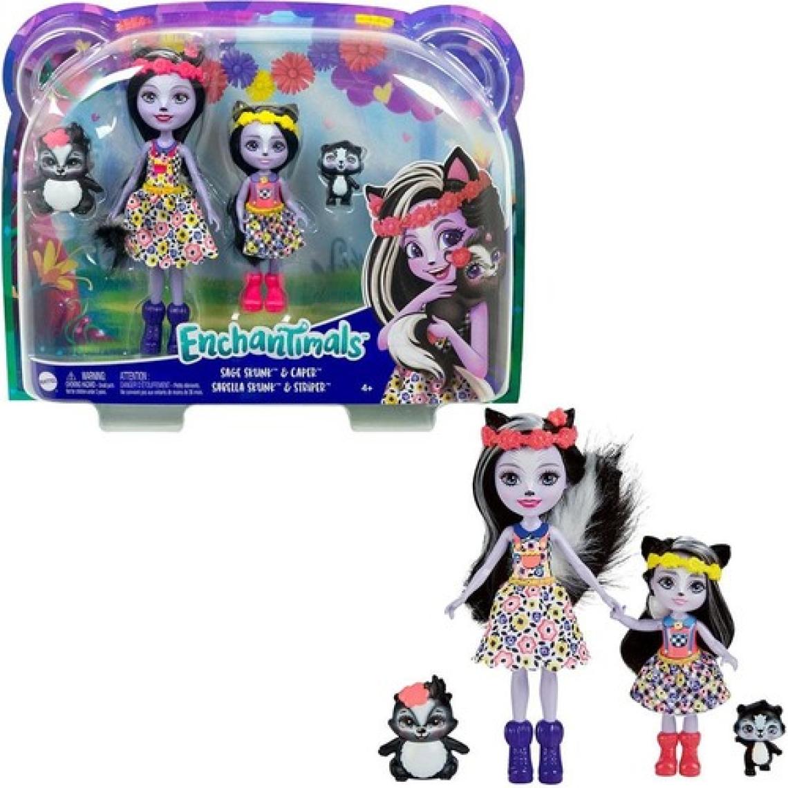Mattel Enchantimals Kız Kardeş Bebekler HCF79 HCF82 Lisanslı Ürün