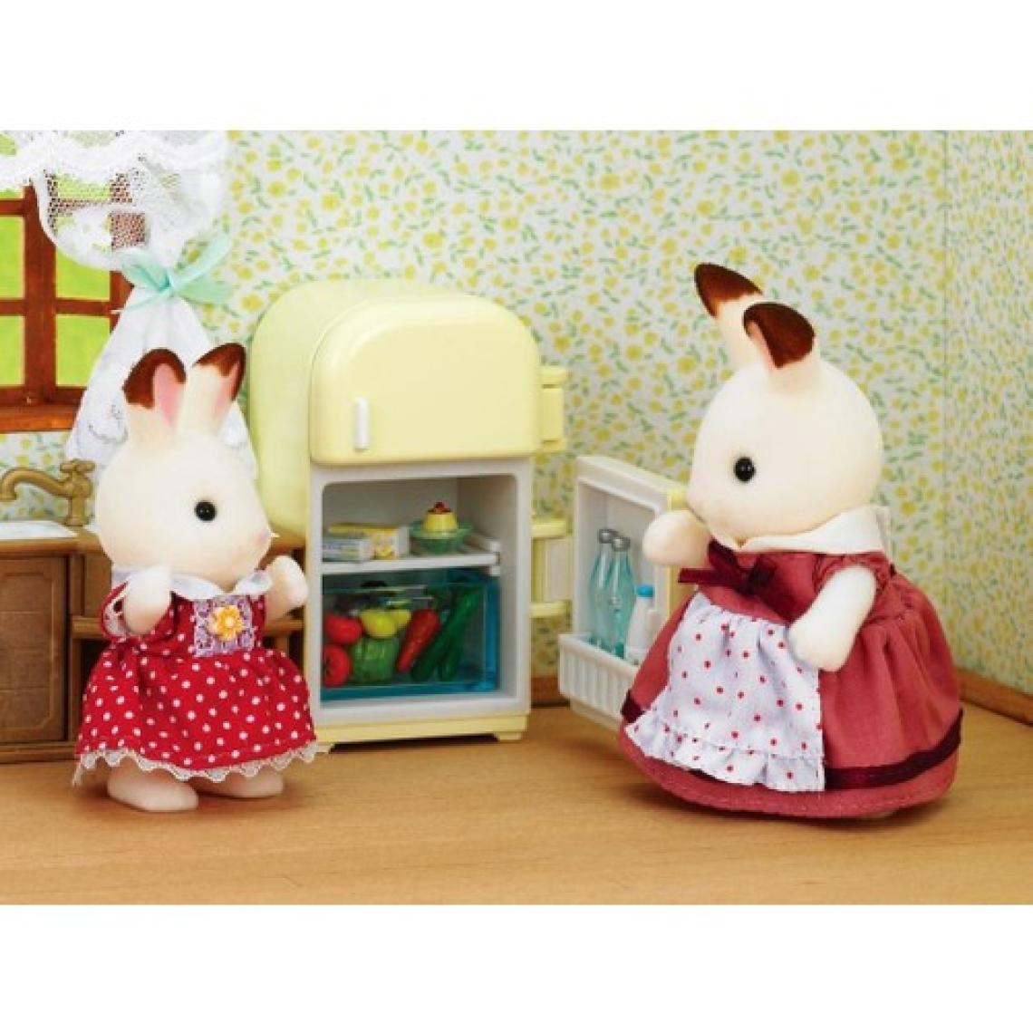 Sylvanian Families Çikolata Kulaklı Tavşan Anne ve Buzdolabı 5014