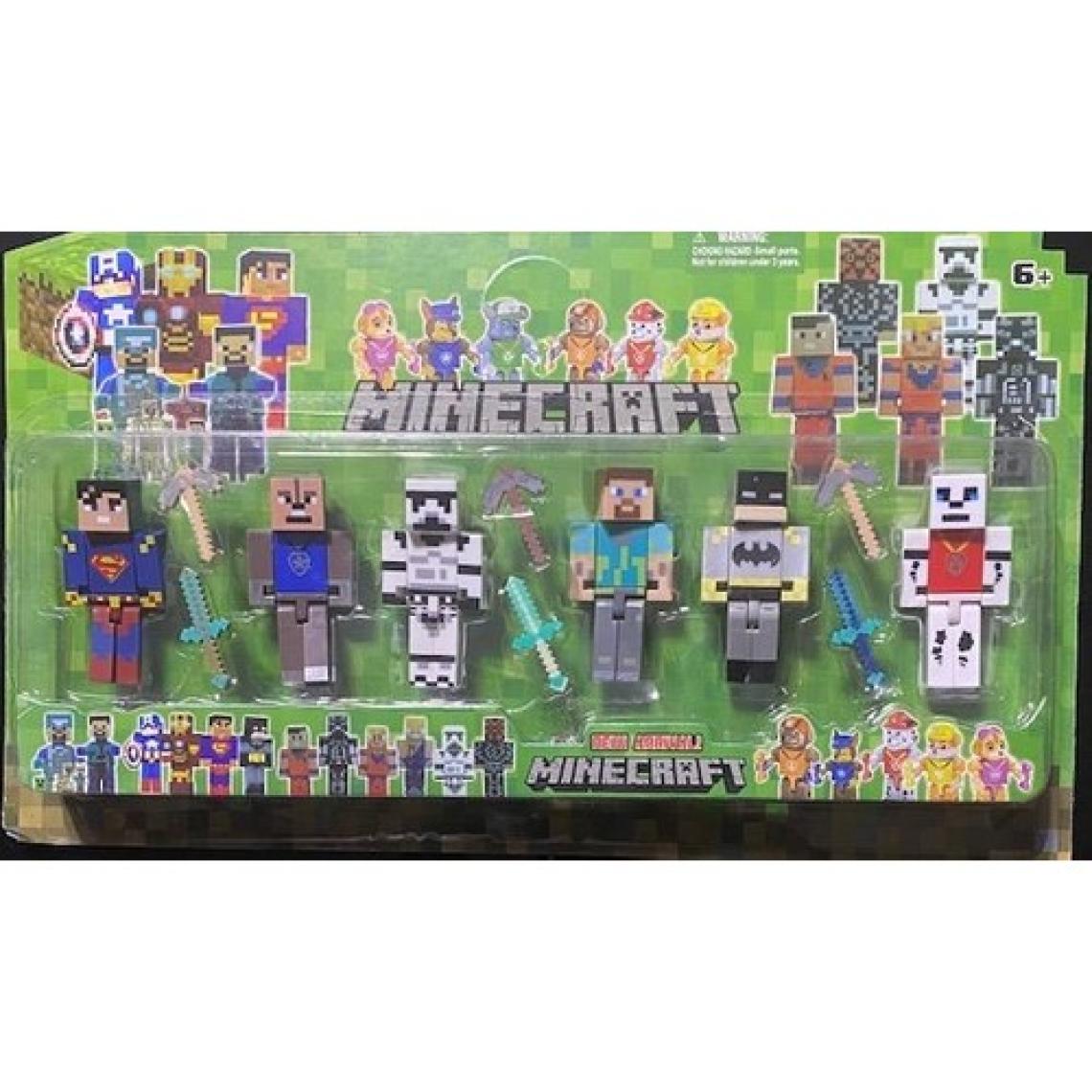 Minecraft Superman Kaptan Amerika Paw Patrol 12 Parça Oyuncak