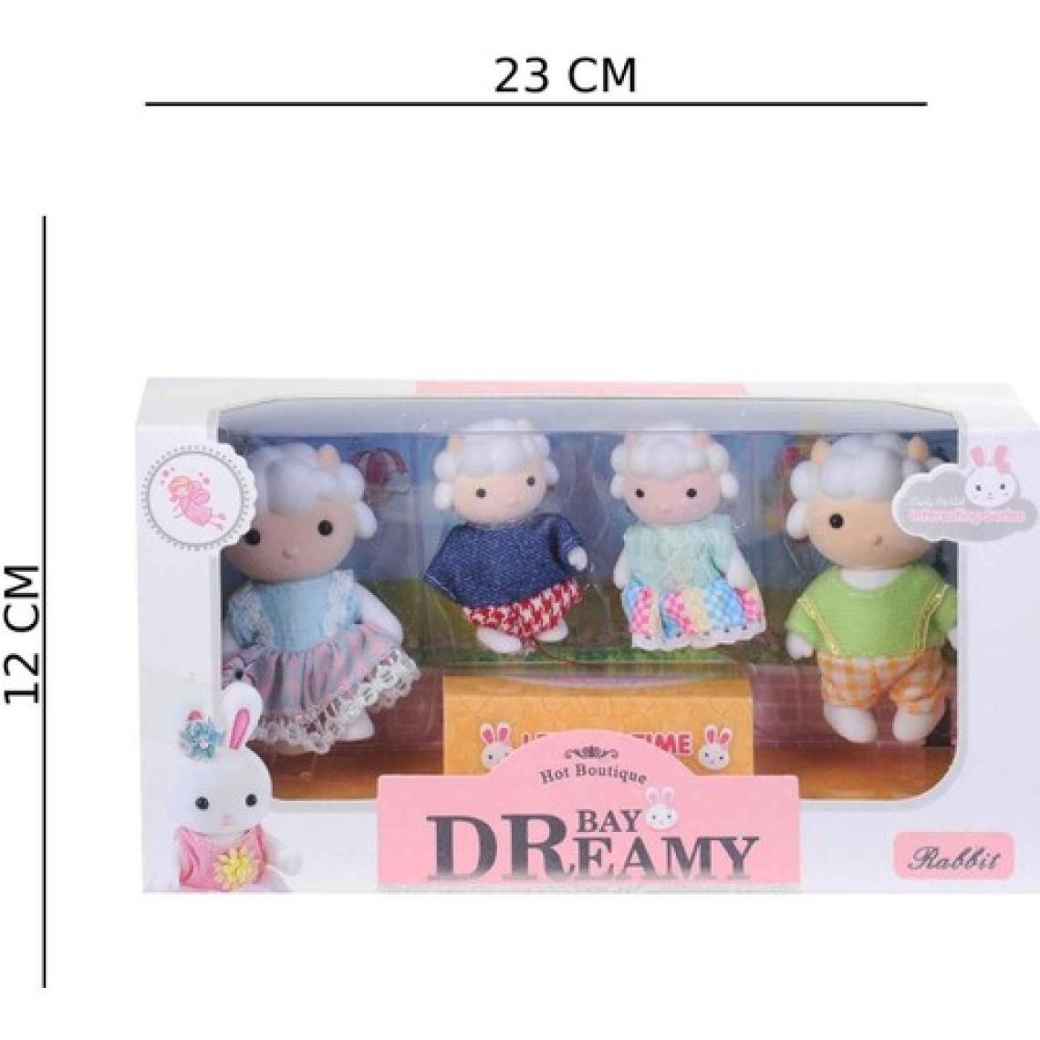 Hak-İş Oyuncak Mini Kuzu Ailesi 4 Lü