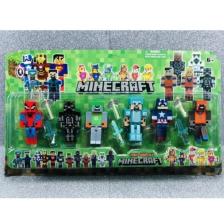 Minecraft Spıderman Kaptan Amerika Paw Patrol 12 'li Oyuncak