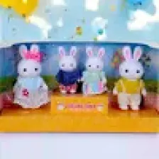 Hak-İş Oyuncak Mini Tavşan Ailesi 4 Lü