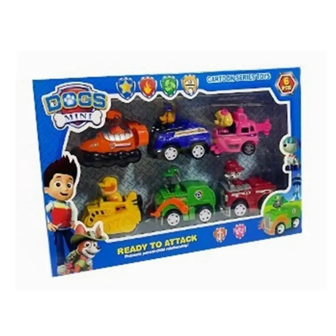 Kardelen Dogs Mini Paw Patrol Köpekler, 6 Figür ve Çek Bırak Araçları