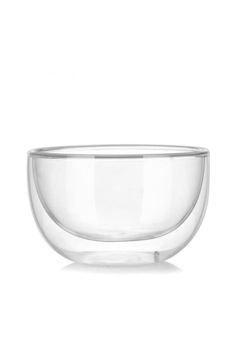 Çift Cidarlı Cam Kase Çerezlik Sunumluk 300 ml 12480