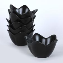 Mat Siyah Zambak Çerezlik / Sosluk 12 Cm 6 Adet